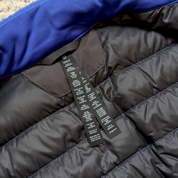 Lululemon Mens XXL Down for It All Vest Blue Goose Down Water Resistant - Picture 10 of 11